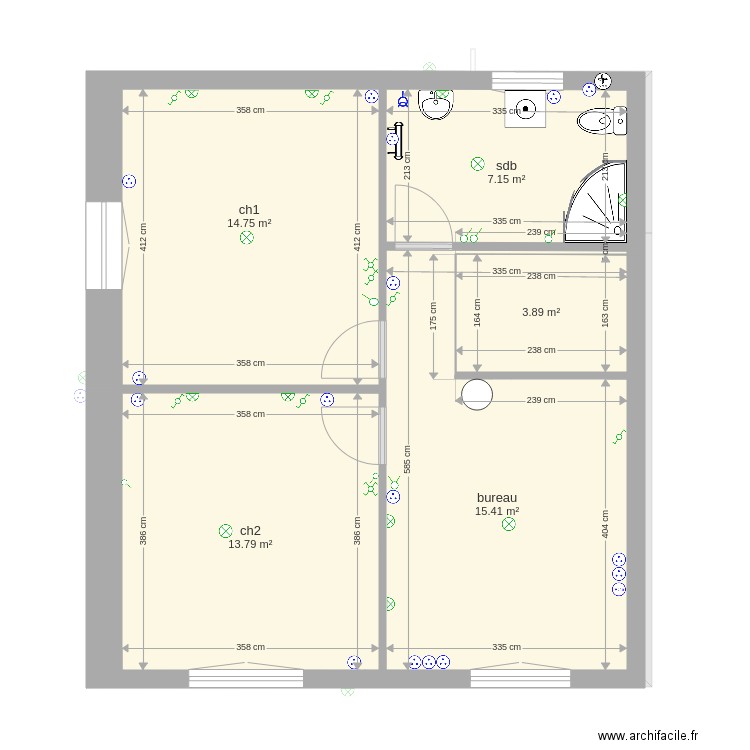 gaetan et emilie emplacement appareillage  V4. Plan de 0 pièce et 0 m2