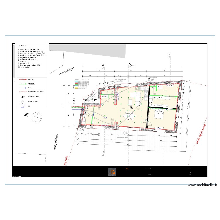 Sandra et Max Diam 25 FILERIE RDC . Plan de 11 pièces et 182 m2