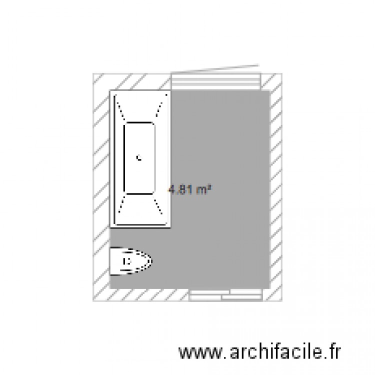 Projet 1 salle de bain Aurela. Plan de 0 pièce et 0 m2