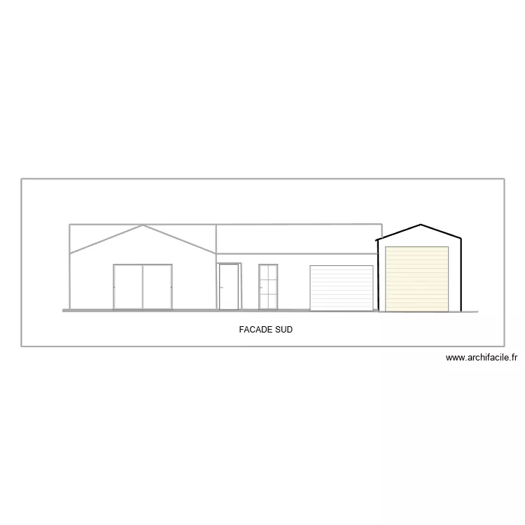 facade avant. Plan de 