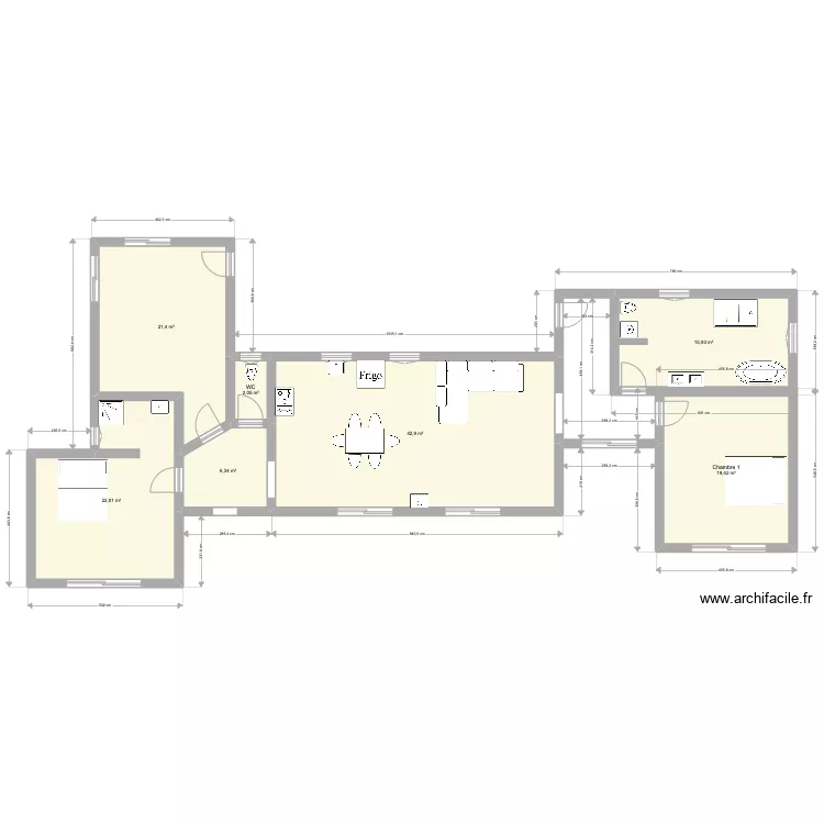 maison du haut 6. Plan de 