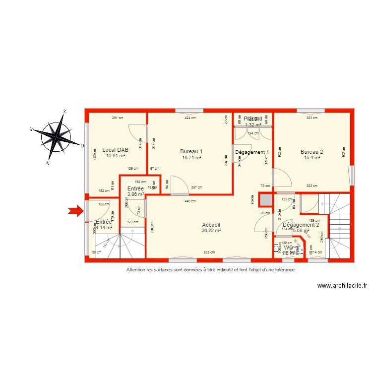 BI 5617 rdc côté. Plan de 0 pièce et 0 m2