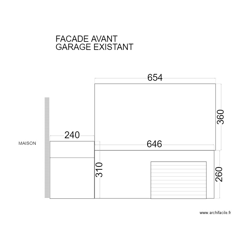 FACADE AVANT 30. Plan de 0 pièce et 0 m2