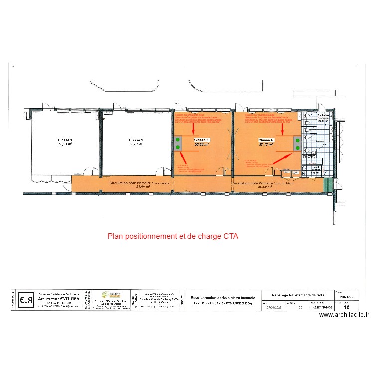 Pompaire plan charge CTA . Plan de 0 pièce et 0 m2