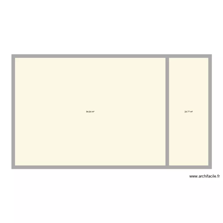 Maison et Garage. Plan de 