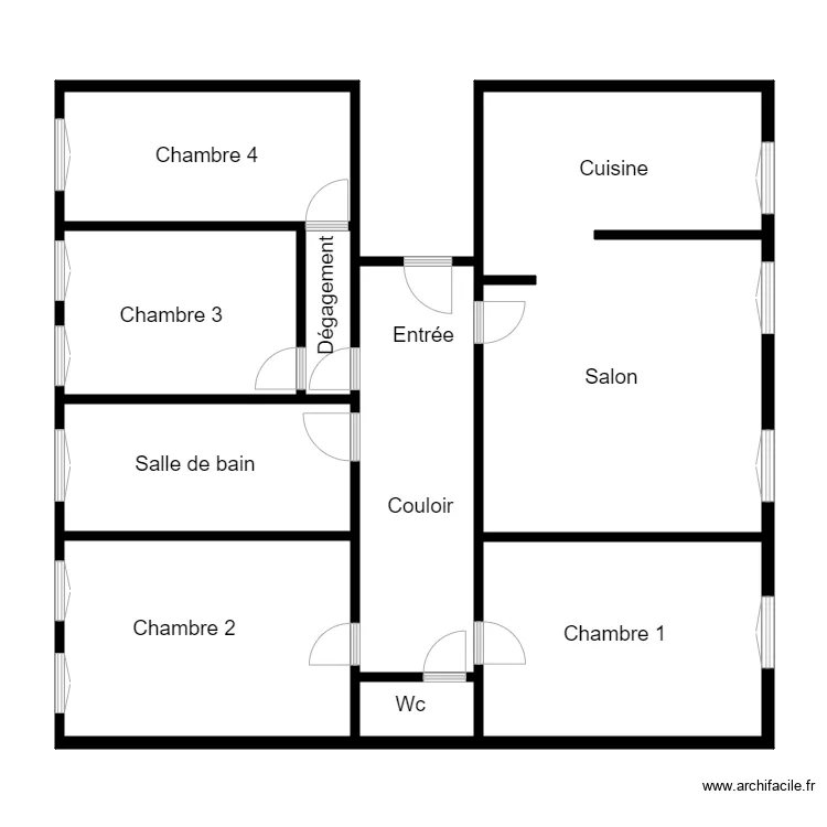 Croquis app SCI des 12 Remparts SBG. Plan de 