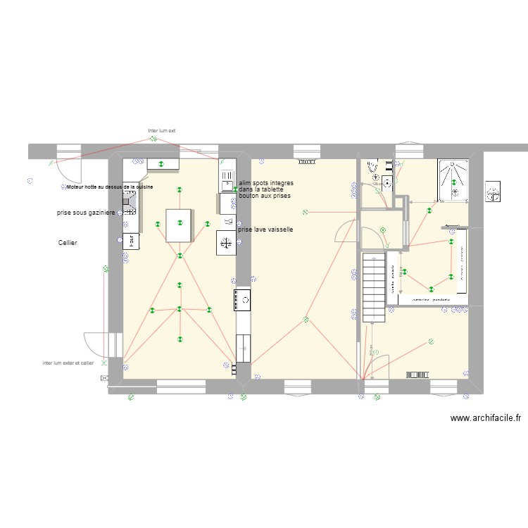 plan rdc19/5. Plan de 7 pièces et 96 m2