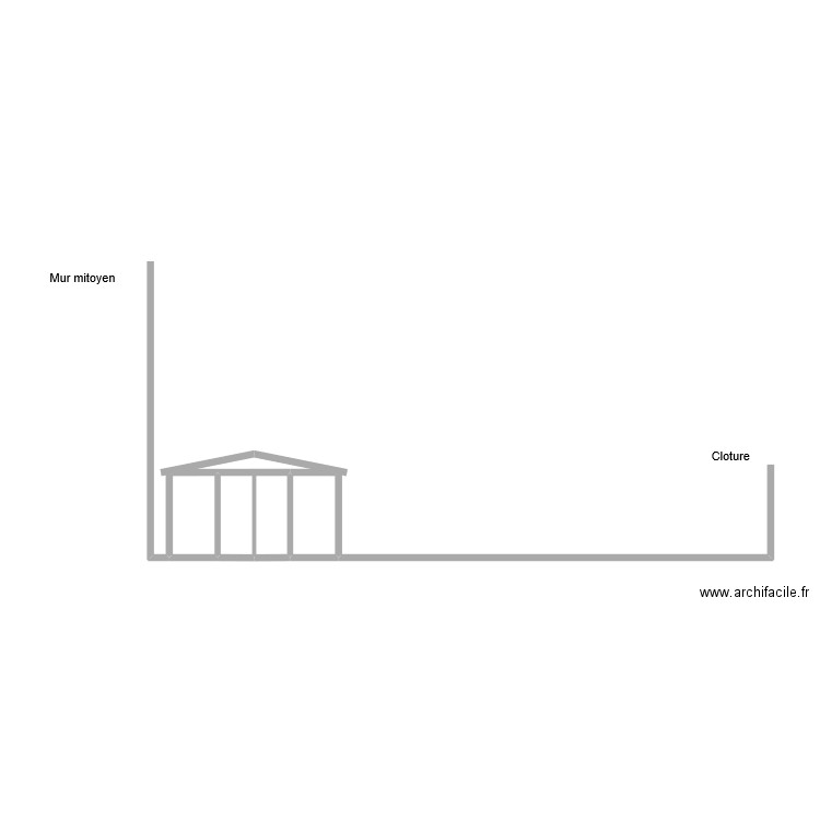 coupe abri. Plan de 0 pièce et 0 m2