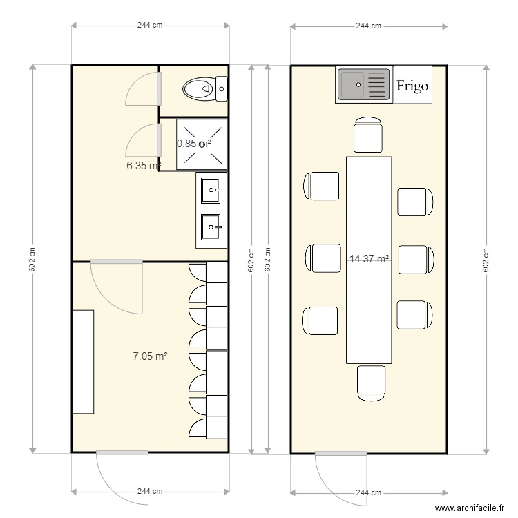 PERRIER TP. Plan de 0 pièce et 0 m2