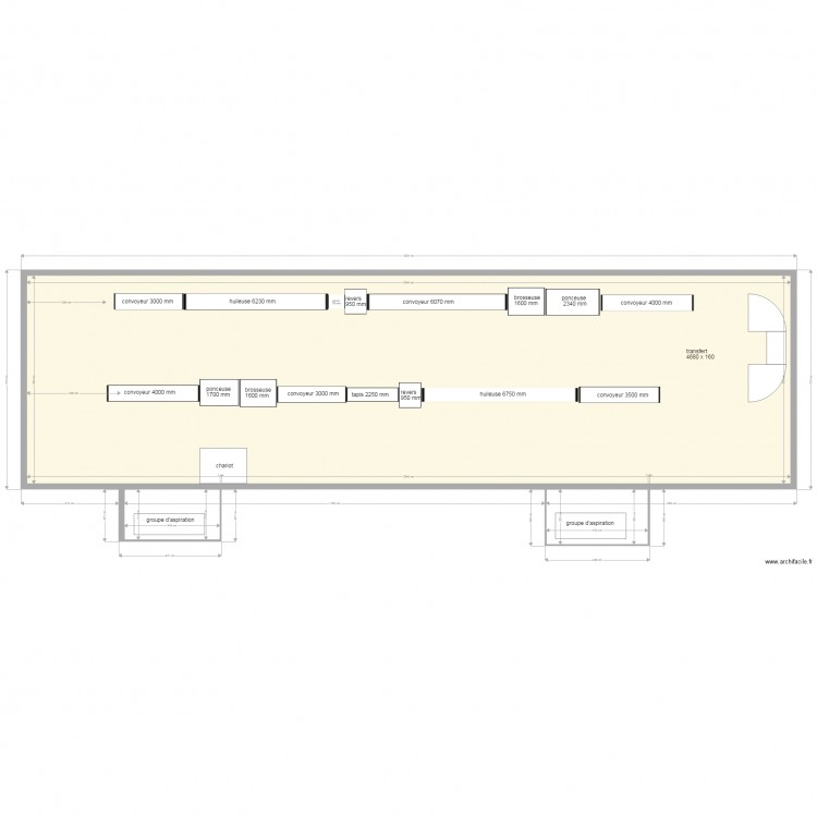 implantation production modifié V4. Plan de 0 pièce et 0 m2