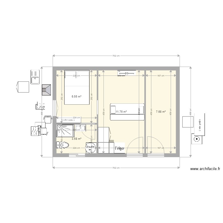 garage sans transformation 3 1. Plan de 0 pièce et 0 m2