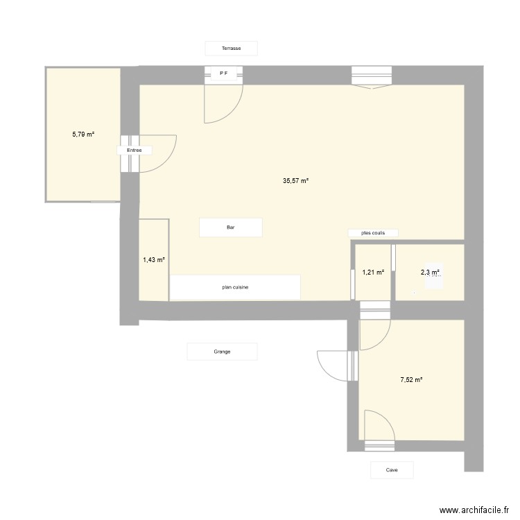 rez de chauss v2. Plan de 0 pièce et 0 m2