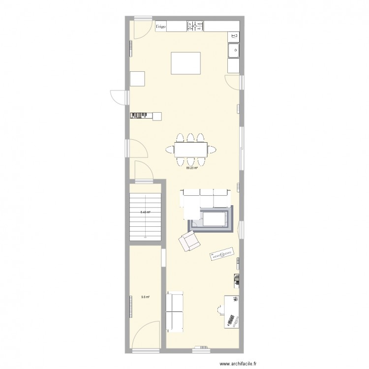 maison uzemain. Plan de 0 pièce et 0 m2