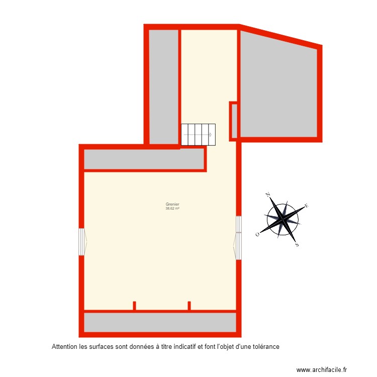 BI 3609 grenier non côté. Plan de 0 pièce et 0 m2