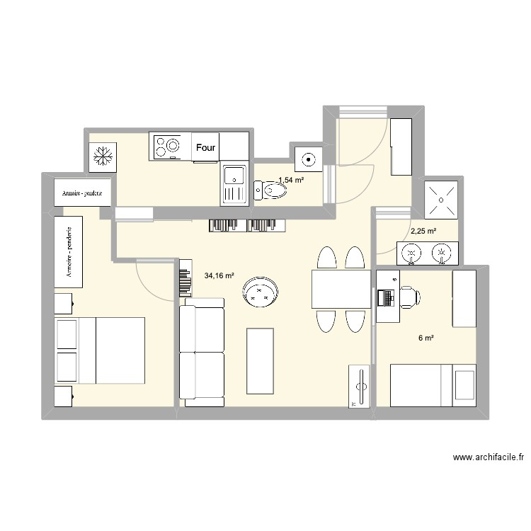Clichy. Plan de 0 pièce et 0 m2
