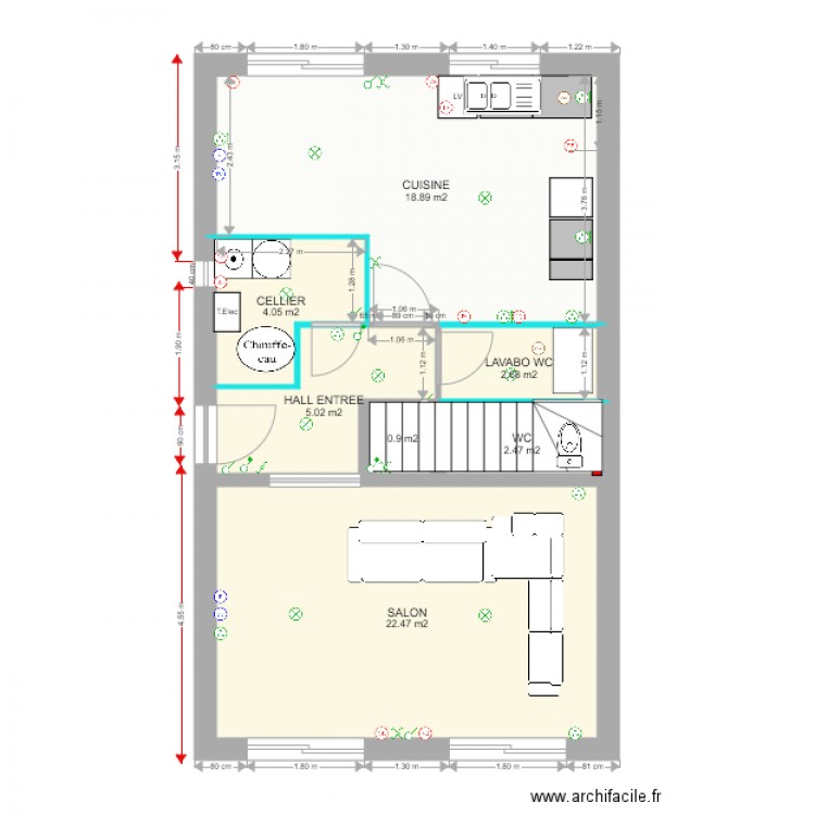 Oznur RDCH 120716 MASSE MODIF. Plan de 0 pièce et 0 m2