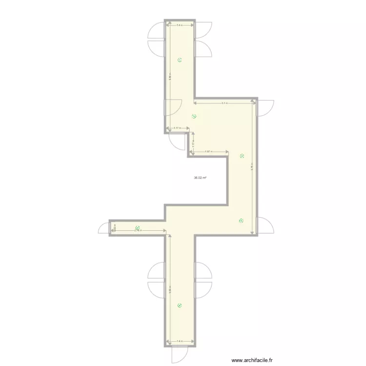 Ibis Hotel Chasse sur Rh&ocirc;e. Plan de 