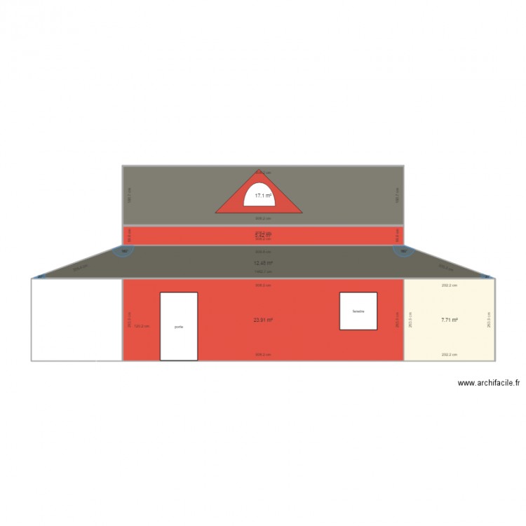 vue de coté DROIT. Plan de 0 pièce et 0 m2