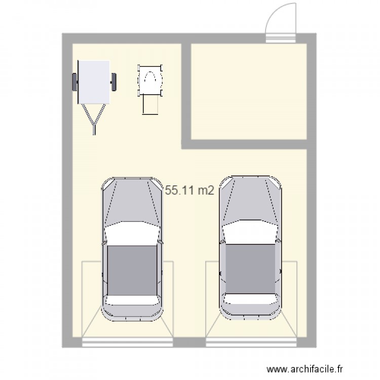 garage AVEC ATELIER. Plan de 0 pièce et 0 m2