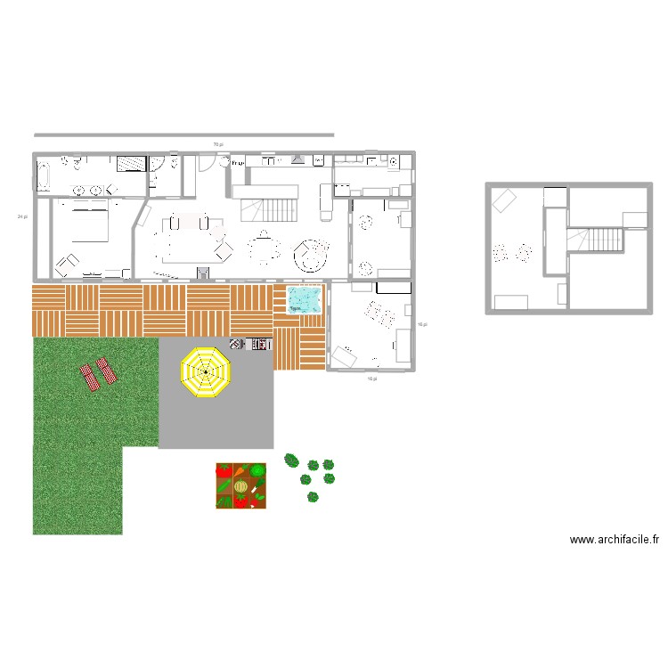 Plan mars 26F FC. Plan de 8 pièces et 195 m2