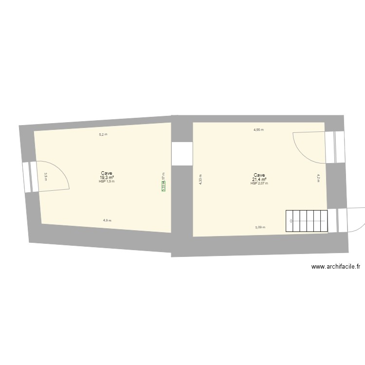 Maison Actuelle. Plan de 0 pièce et 0 m2