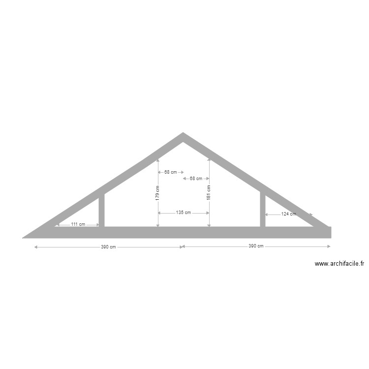 fresnes coupe comble surface habitable coupe. Plan de 0 pièce et 0 m2