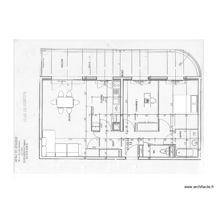 Appart maman. Plan de 