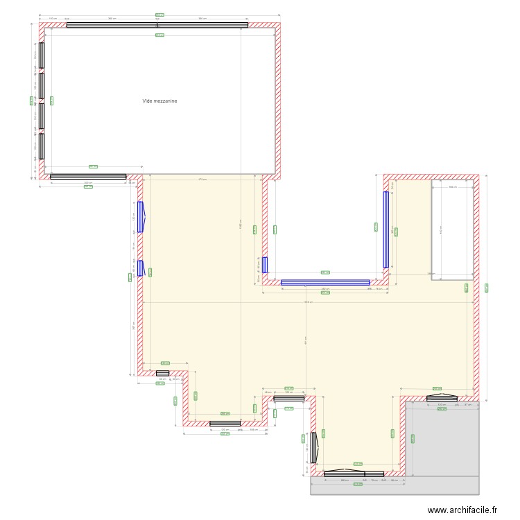 GUEUX ETAGE MACONNERIE 1e tranche. Plan de 0 pièce et 0 m2