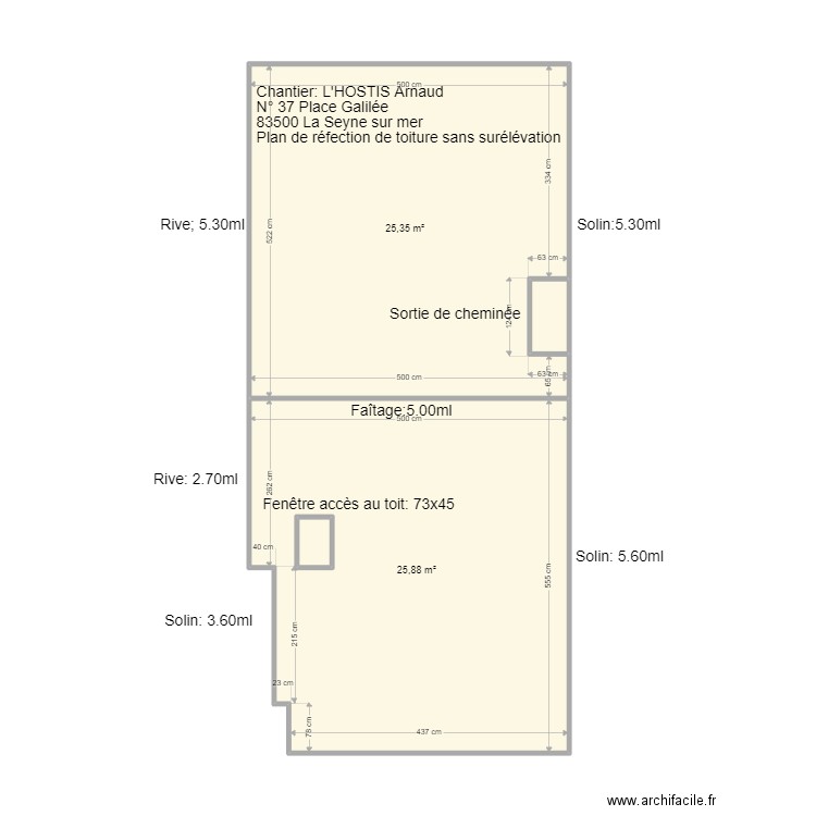 Plan L'HOSTIS. Plan de 0 pièce et 0 m2