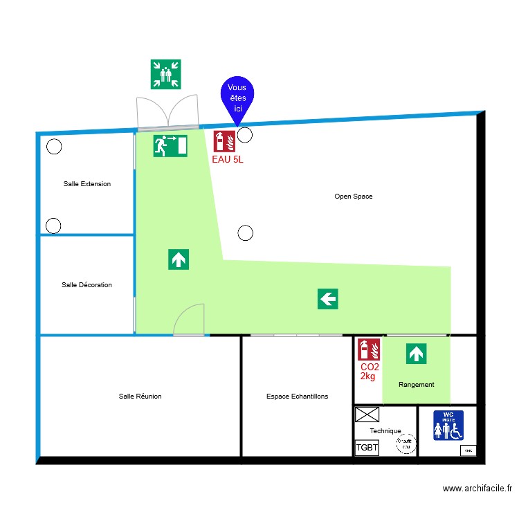 LMDT evac. Plan de 0 pièce et 0 m2