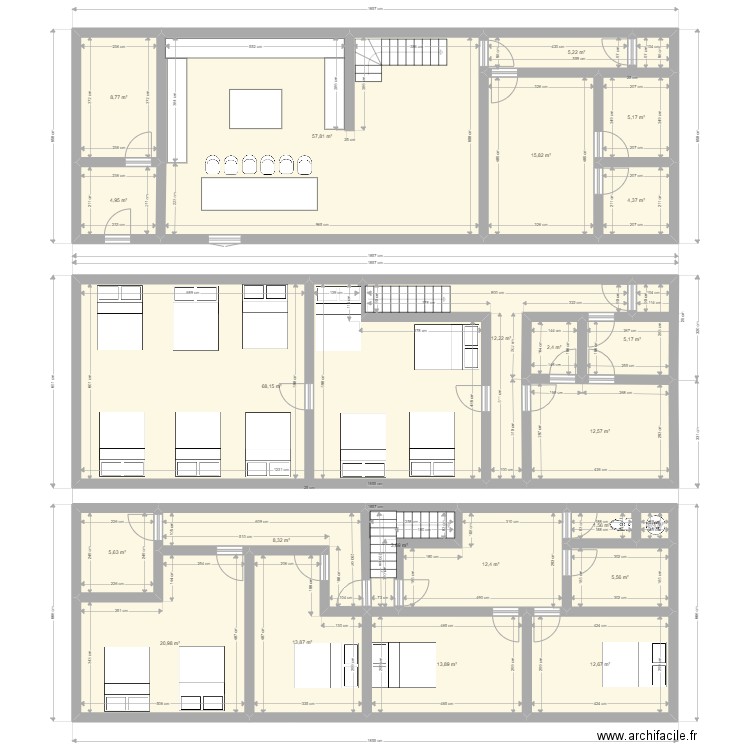 Ma maison idéale. Plan de 23 pièces et 302 m2