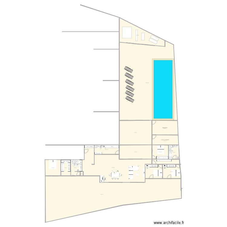 extension v1. Plan de 0 pièce et 0 m2