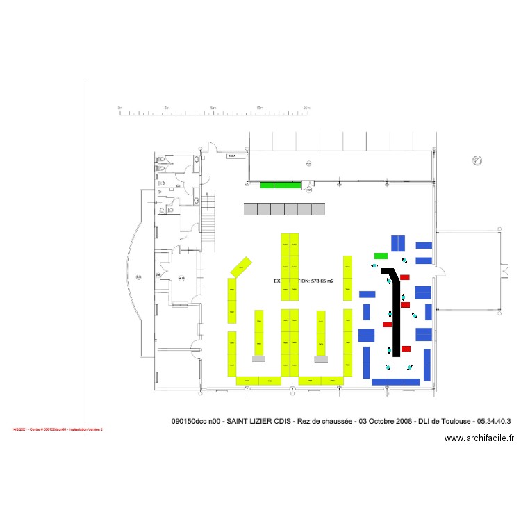 Chantier Courriercolis Saint Girons V1. Plan de 0 pièce et 0 m2