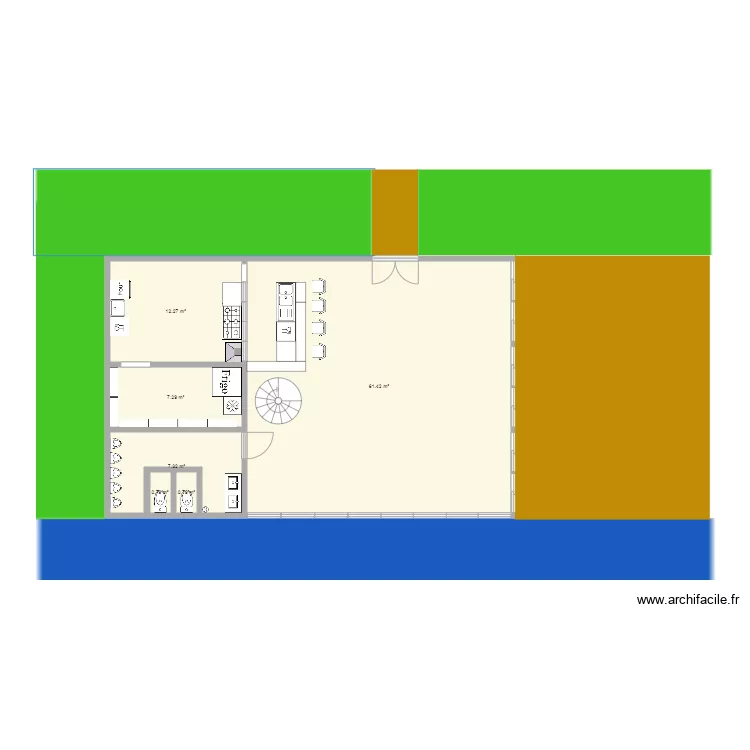 Guinguette 1. Plan de 