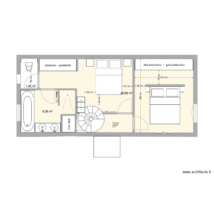 Chalet  STUDIO RDC V3. Plan de 11 pièces et 110 m2