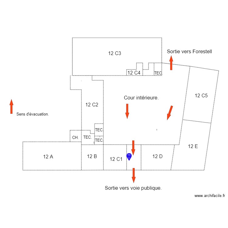 Forestell vous êtes ici. Plan de 0 pièce et 0 m2