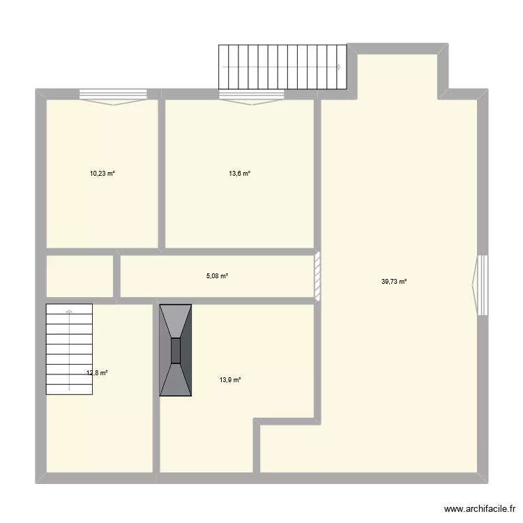 Saint Symp ET1. Plan de 6  et 95 m²