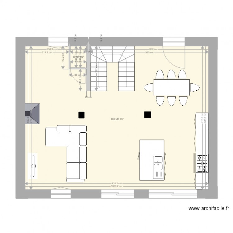 projet le cendre modifié rdc. Plan de 0 pièce et 0 m2