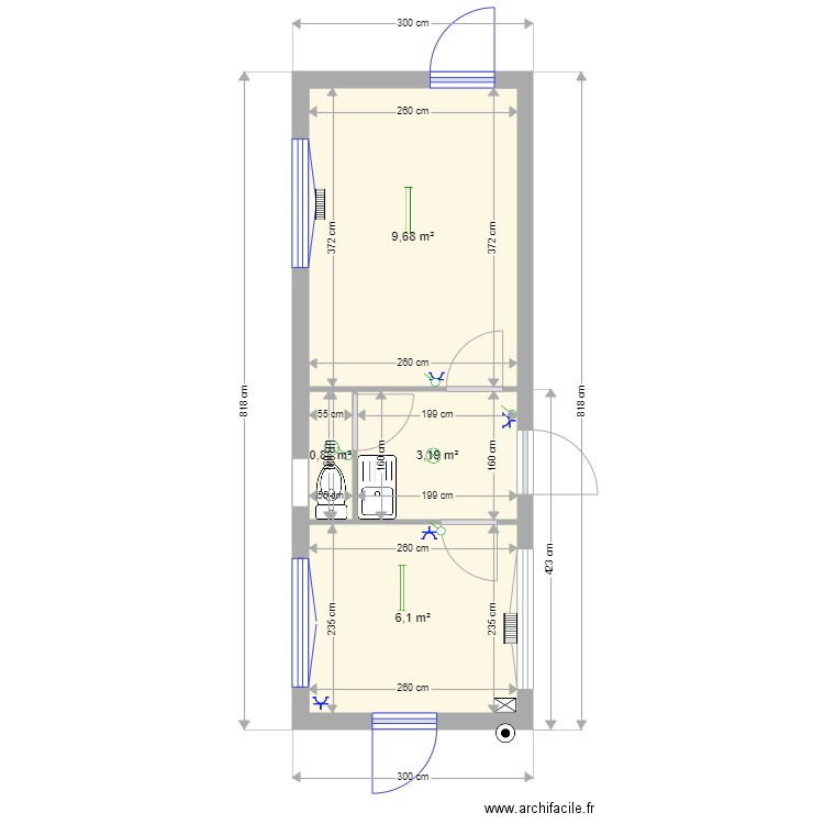 Centre Andre Focant 8m. Plan de 0 pièce et 0 m2