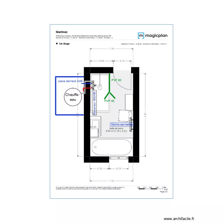 Plan Projet  Martinez. Plan de 