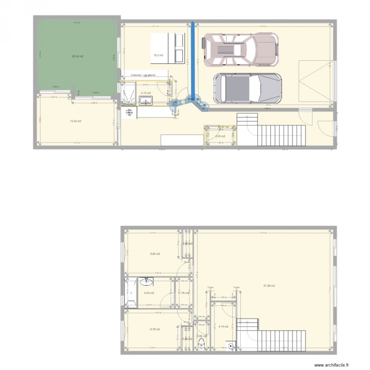 CAVE RDC. Plan de 0 pièce et 0 m2