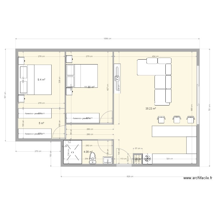 F3C. Plan de 0 pièce et 0 m2