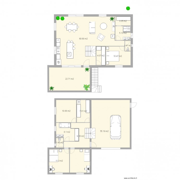 L INVERSE2 MODIF2A. Plan de 0 pièce et 0 m2