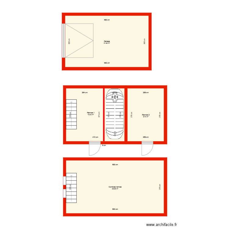BI 4313 annexes côtés. Plan de 0 pièce et 0 m2