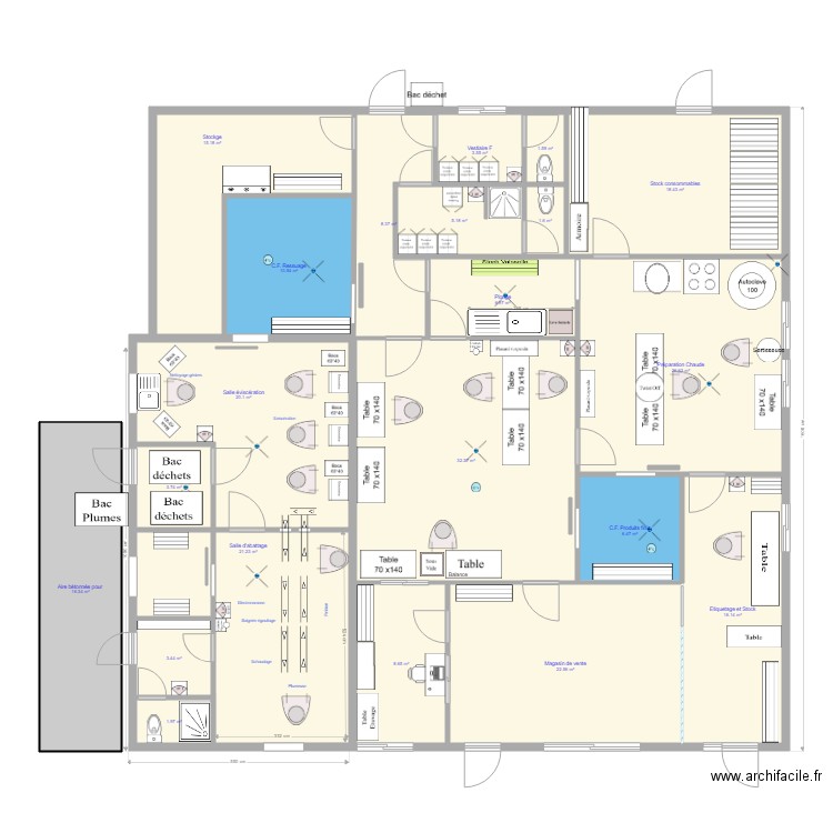 Troussin 008. Plan de 21 pièces et 251 m2