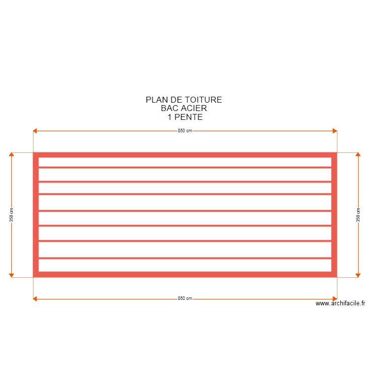 PLAN DE TOITURE RODOUAN. Plan de 8 pièces et 24 m2