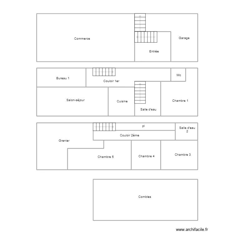 PLOBANNALEC LESCONIL BOUGEON. Plan de 