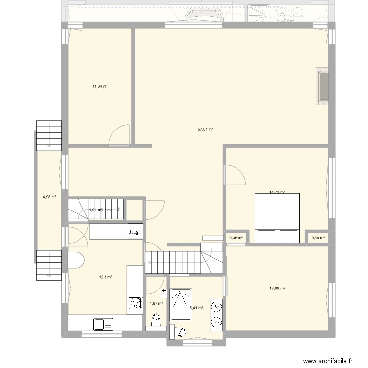 STMAUR_Amenager-V2. Plan de 22 pièces et 248 m2