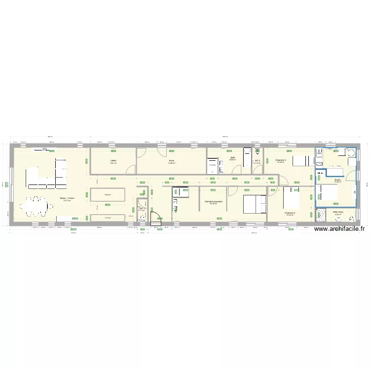 Loft Montardon Meublé. Plan de Loft Montardon Meublé. Plan de
