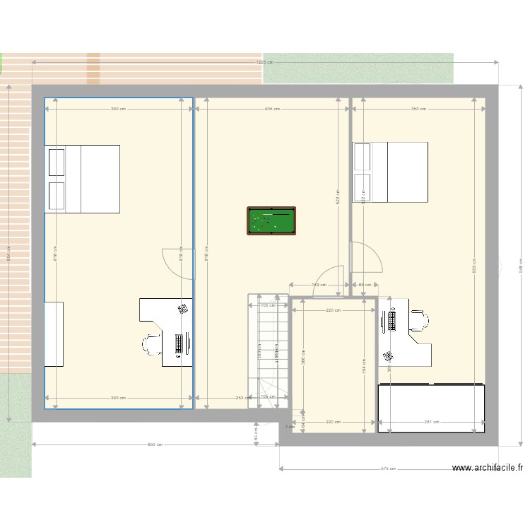 pre champs avec meubles2. Plan de 0 pièce et 0 m2